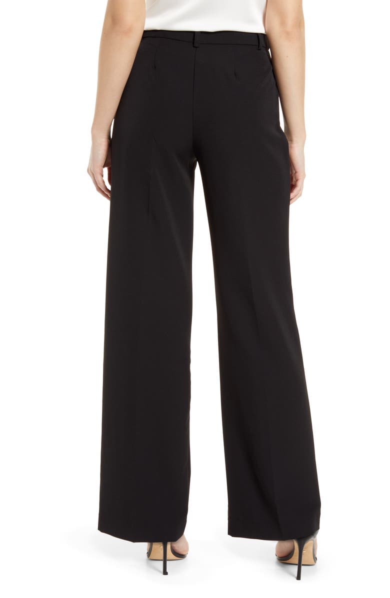 Vince Camuto Stretch Crepe Wide Leg Pants, Alternate, color, 