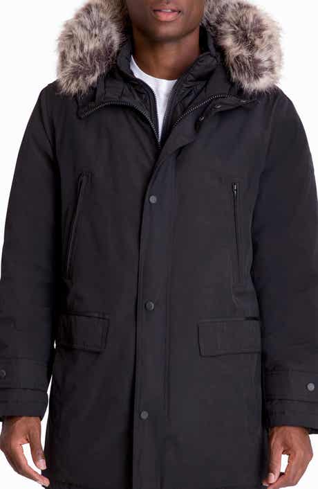 Water Resistant Snorkel Parka with Faux Fur Trim