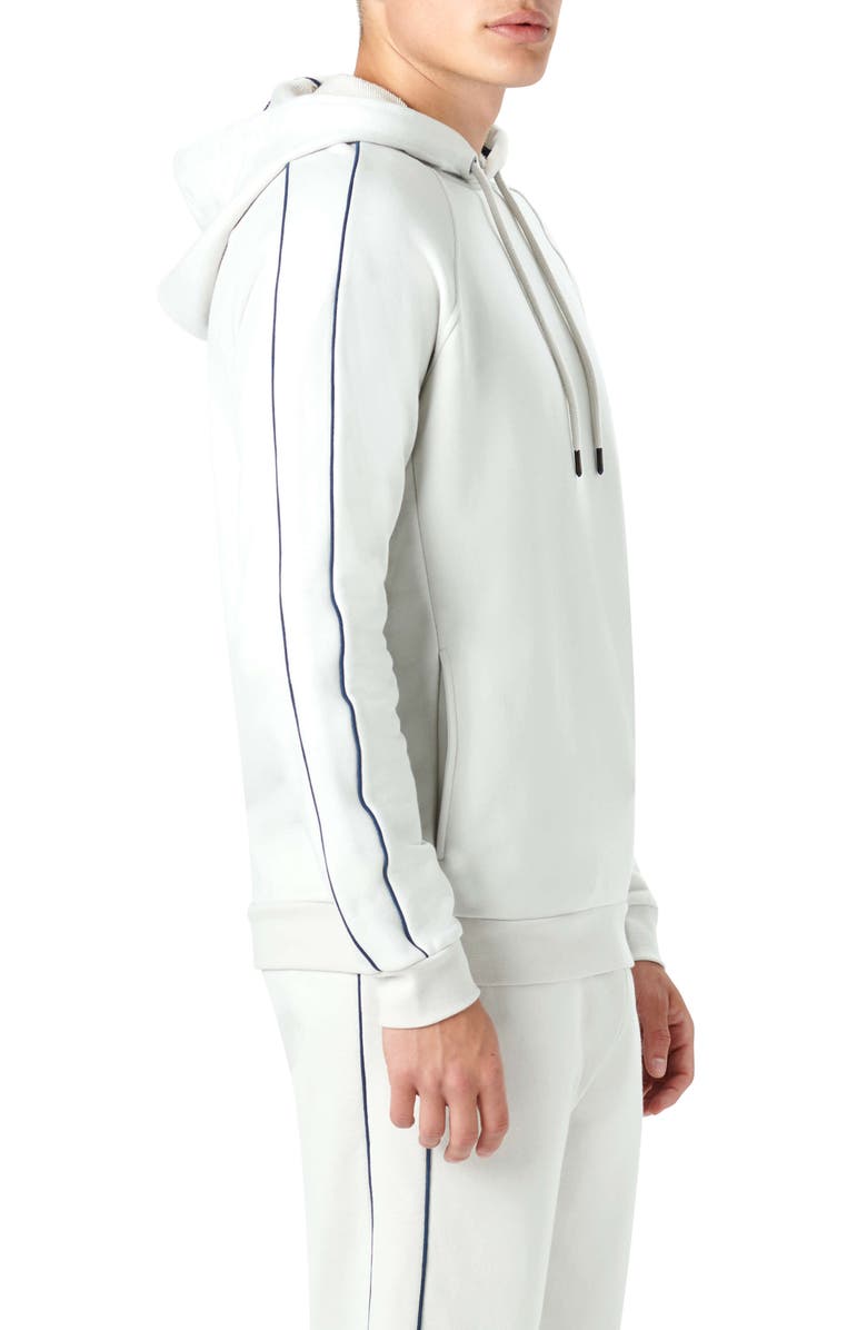 Bugatchi Comfort Cotton Hoodie, Alternate, color, Stone