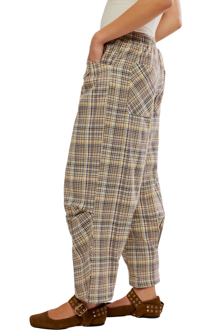 Nice Choice Stripe Pull-On Pants, Alternate, color, IVORY/ BROWN MULTI
