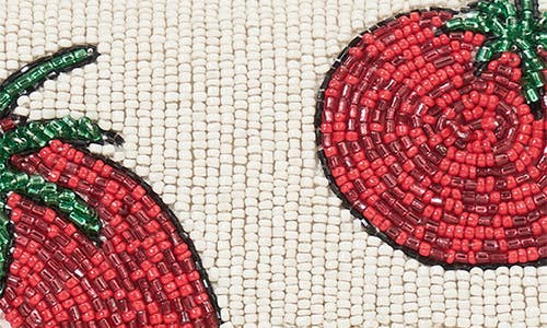 Staud Tommy Beaded Shoulder Bag In Tomato