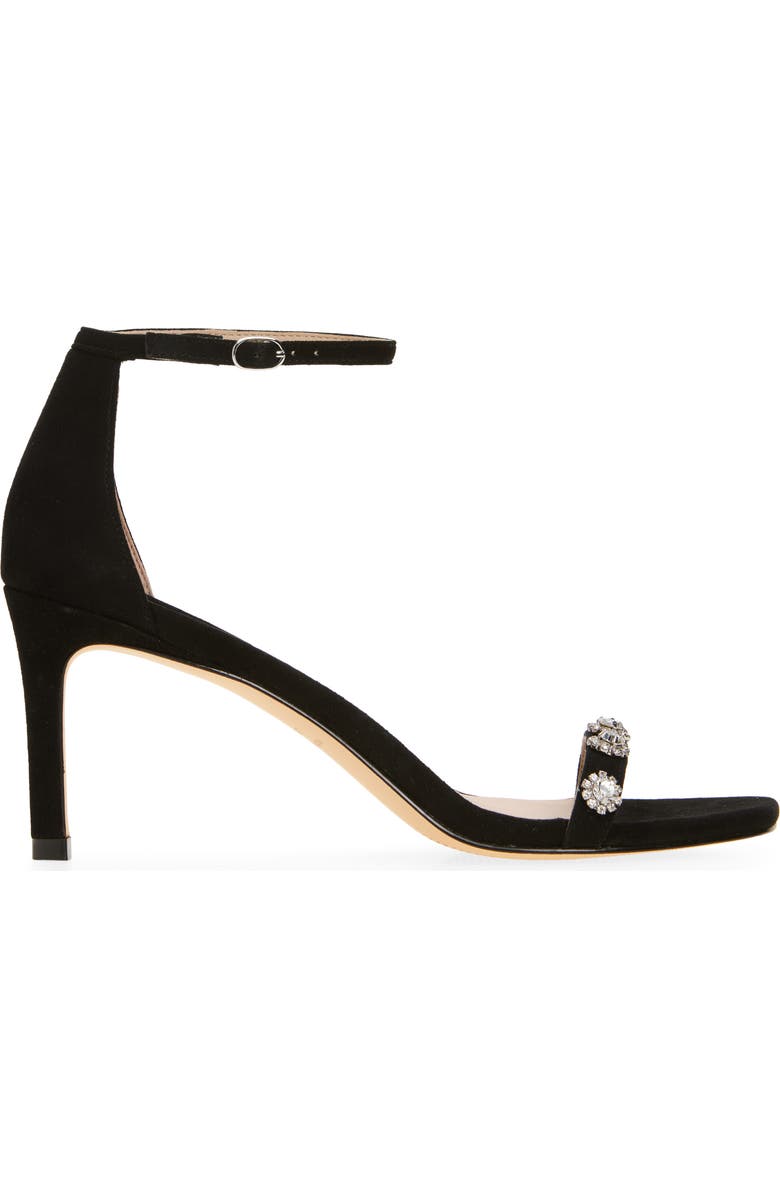Stuart Weitzman Justina 75 Sandal, Alternate, color, Black
