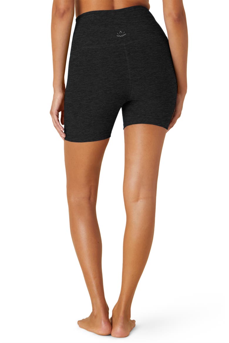Keep Pace Space Dye Bike Shorts, Alternate, color, DARKEST NIGHT