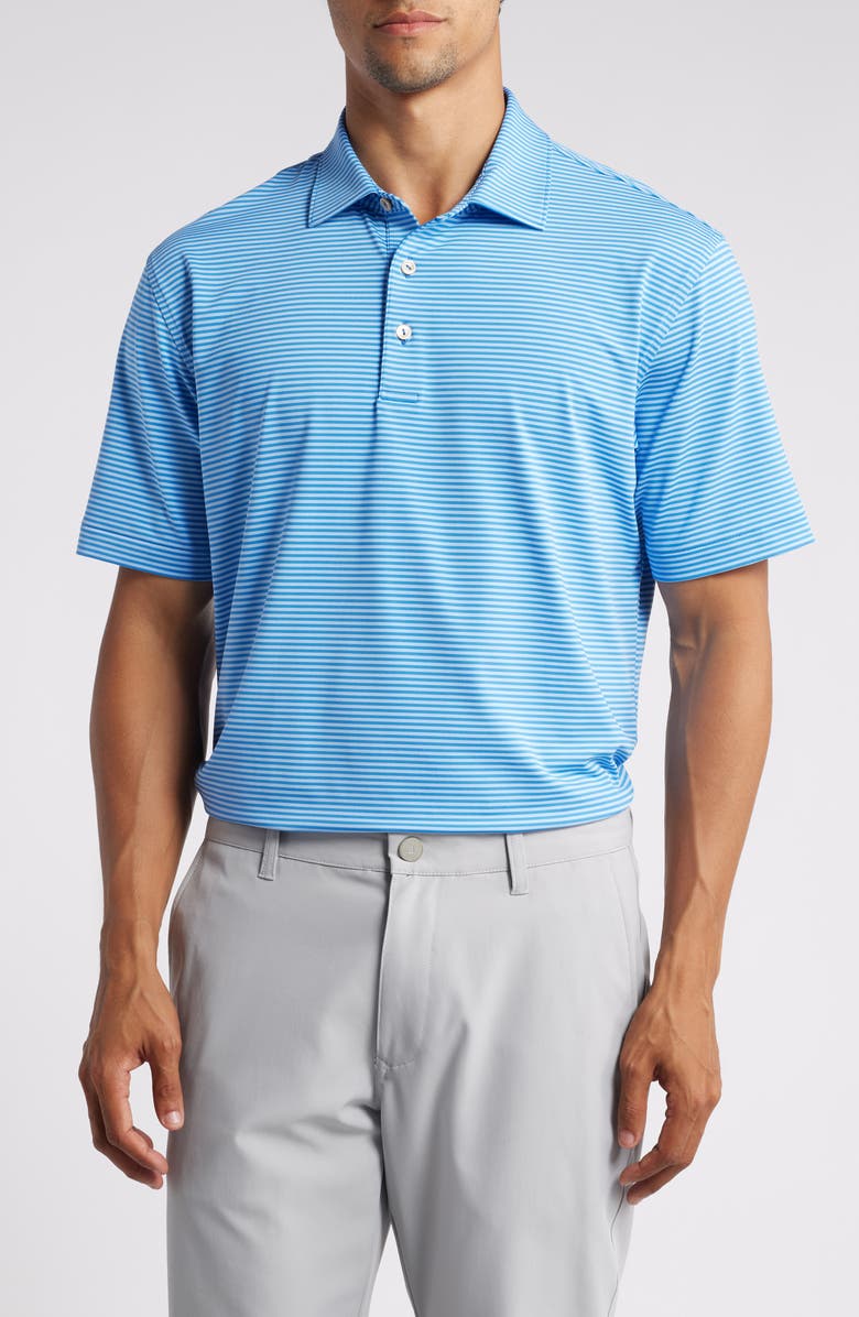 Peter Millar Hales Stripe Performance Jersey Polo, Main, color,