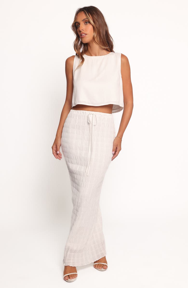 Petal & Pup Texture Tie Waist Maxi Skirt, Alternate, color,