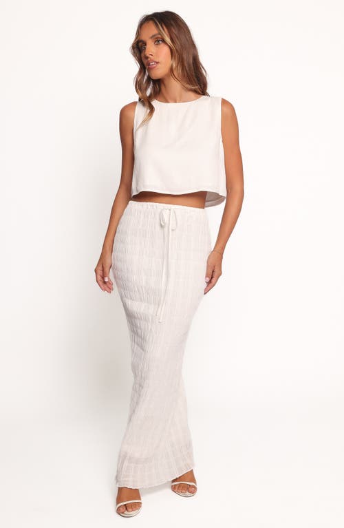 Petal And Pup Petal & Pup Texture Tie Waist Maxi Skirt In Black