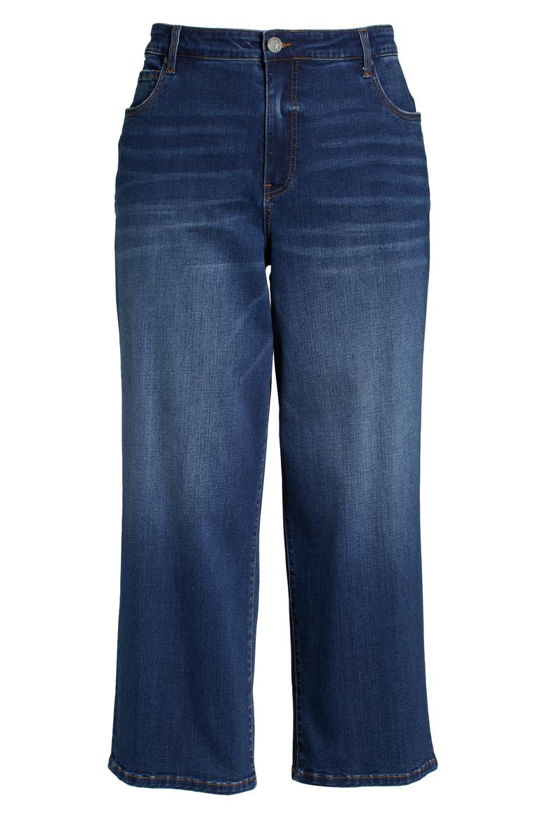 Fab Ab High Waist Ankle Wide Leg Jeans, Alternate, color, RESOLVED W/DK S