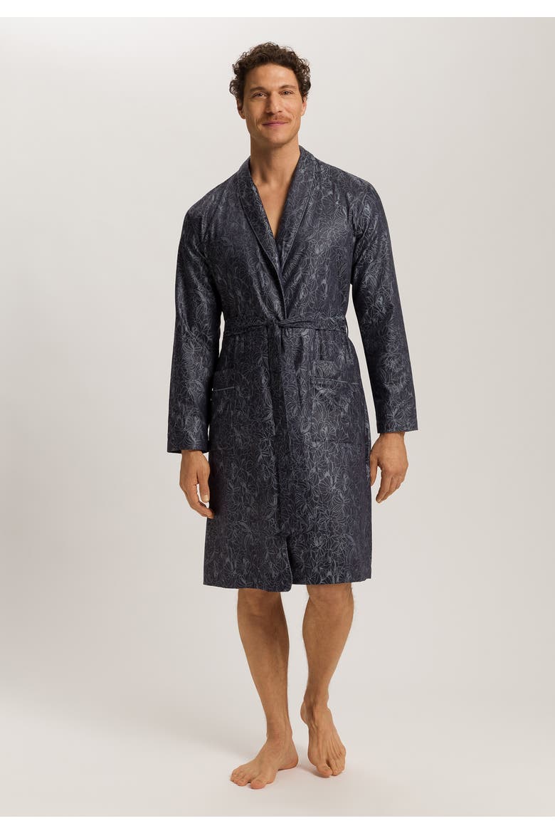 Selection Satin Cotton Robe, Alternate, color, Nightshade