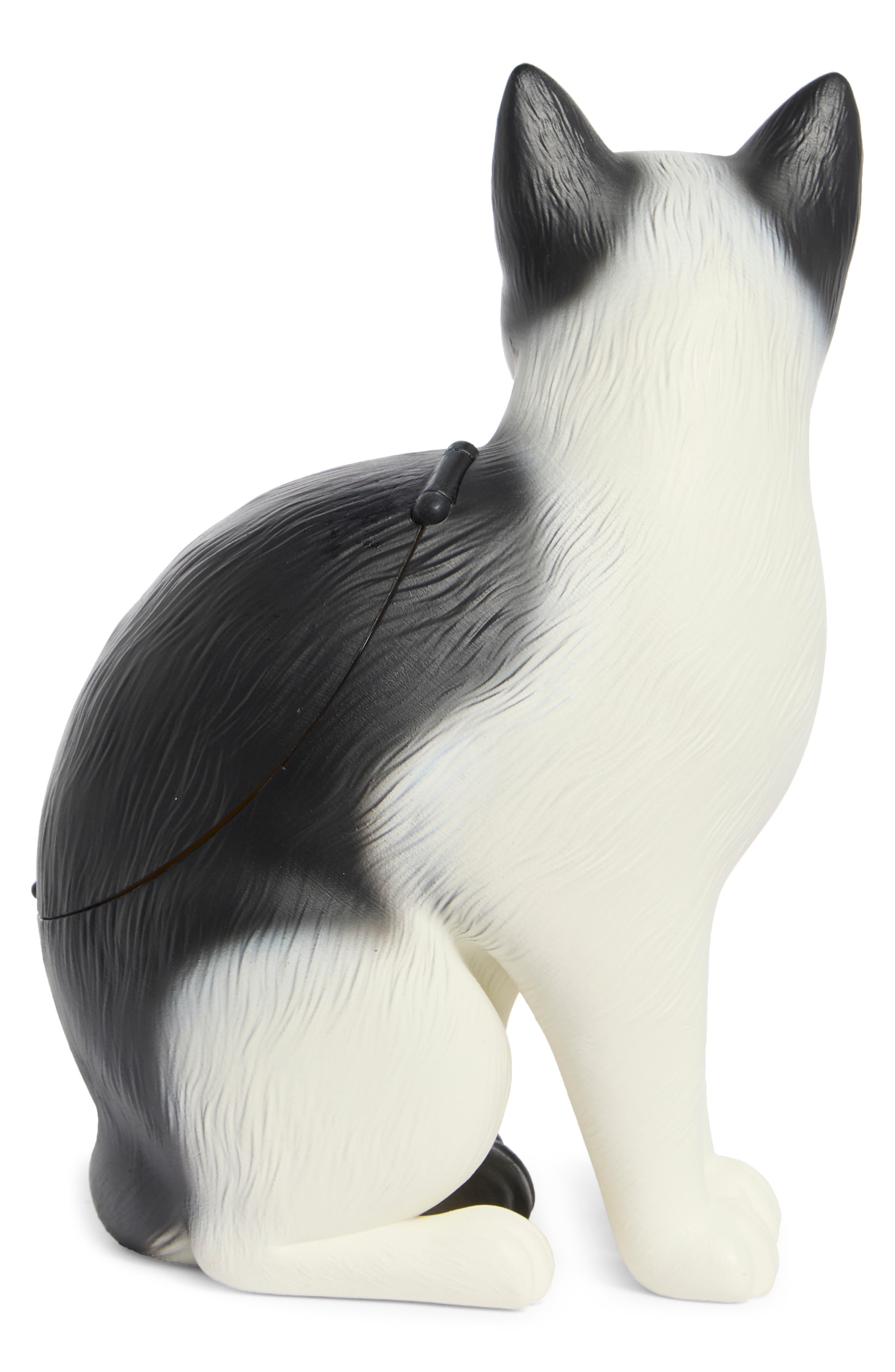 Elsie Cat Clutch, Alternate, color, WHITE