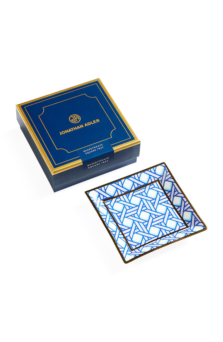 Jonathan Adler Basketweave Square Tray, Alternate, color,