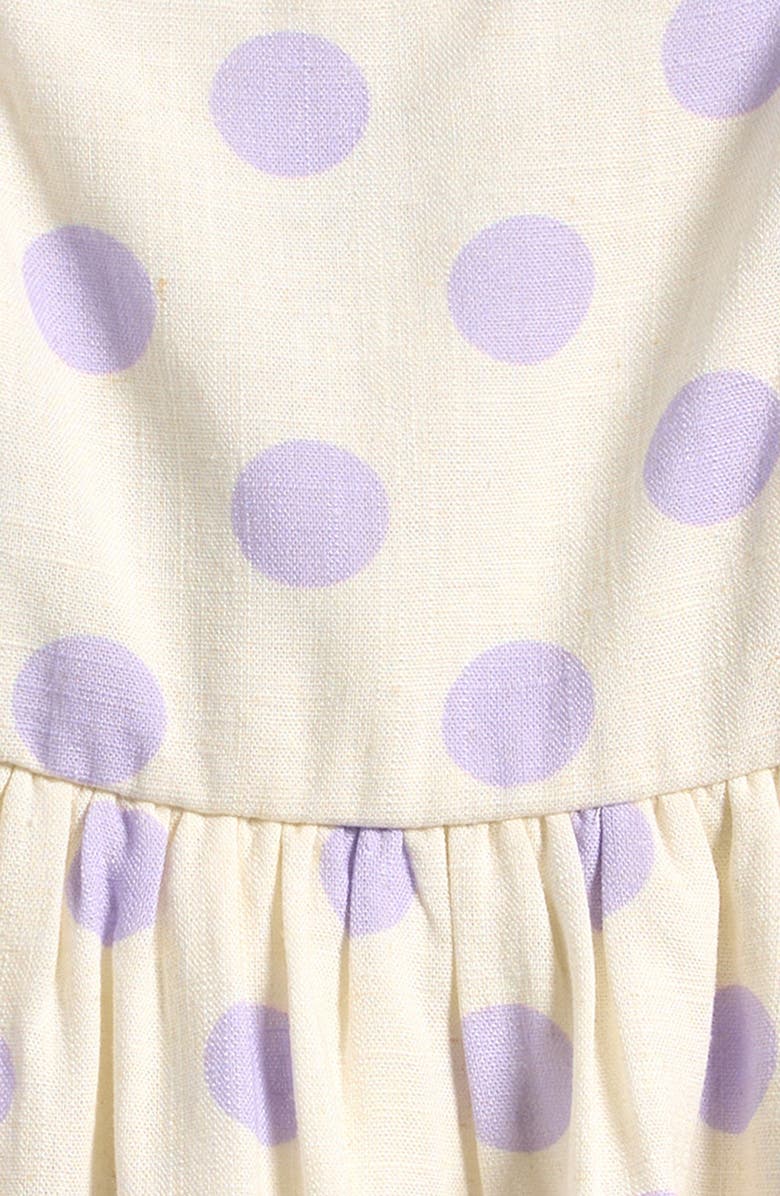 Good Luck Girl Kids' Polka Dot Tie Strap Bubble Hem Tank, Alternate, color, Orchid Dot