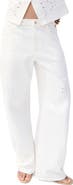 MANGO Openwork Embroidered Balloon Jeans