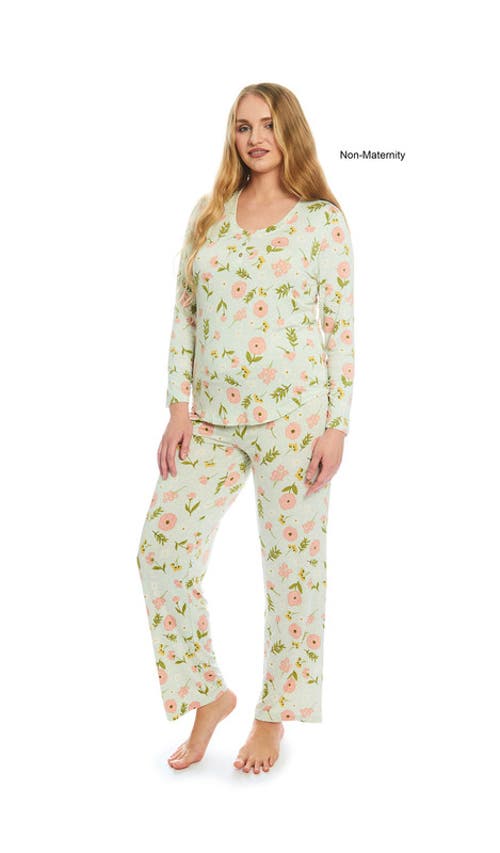 Everly Grey Laina During & After 2-piece Maternity/nursing Sleep Set