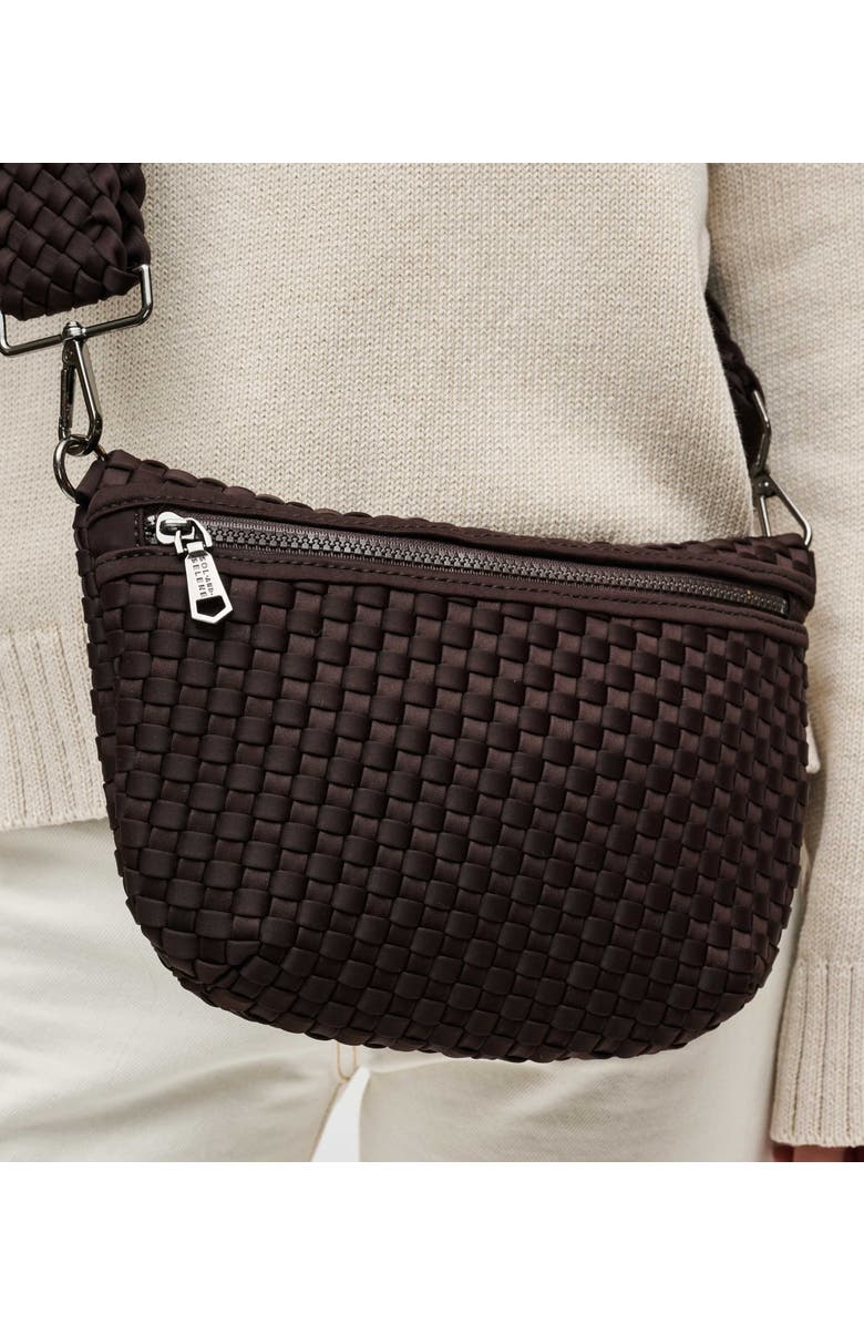 Sol and Selene Ethereal - Woven Neoprene Crossbody Bag, Alternate, color, Chocolate