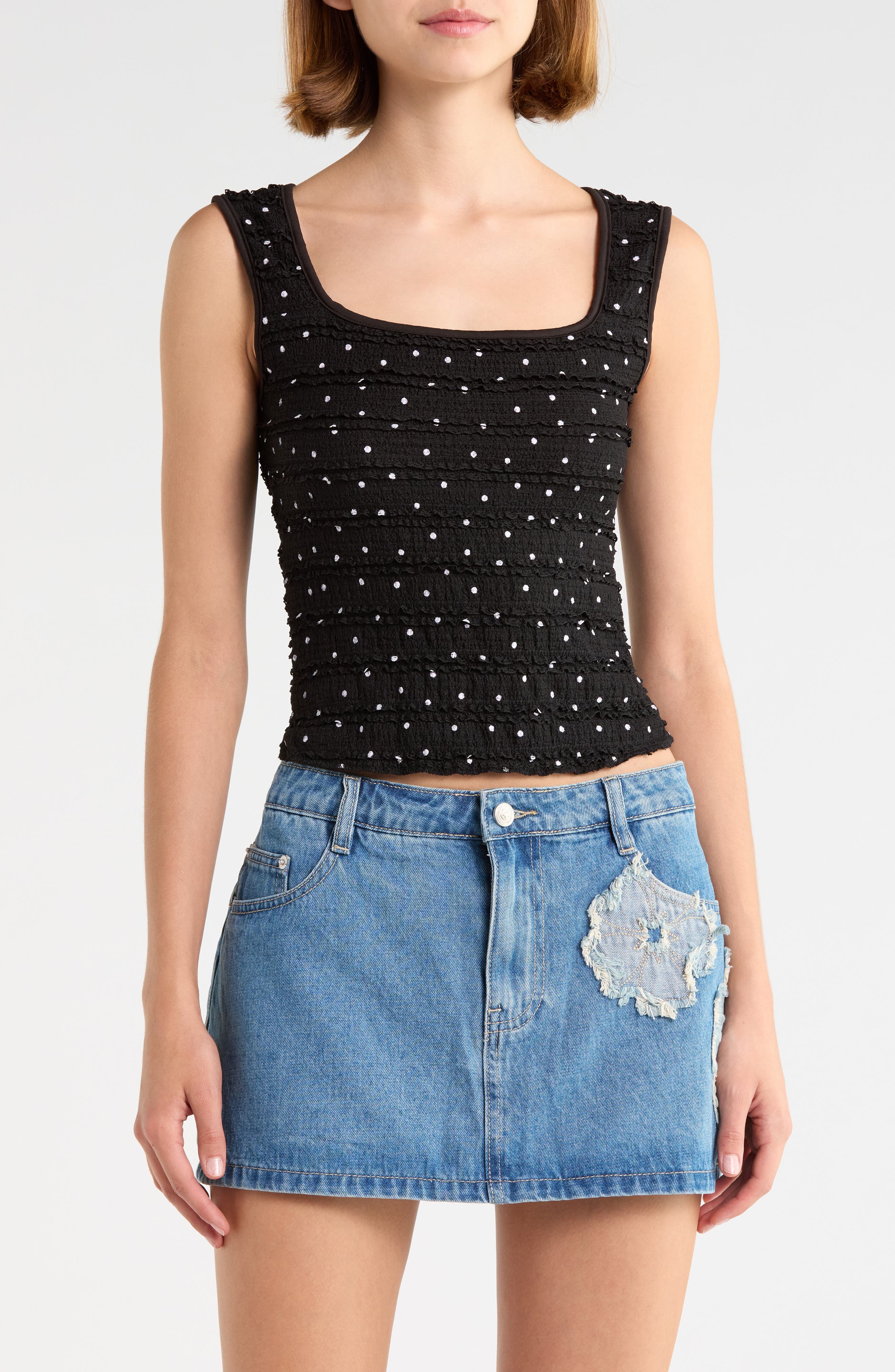 Moonie Shirred Top