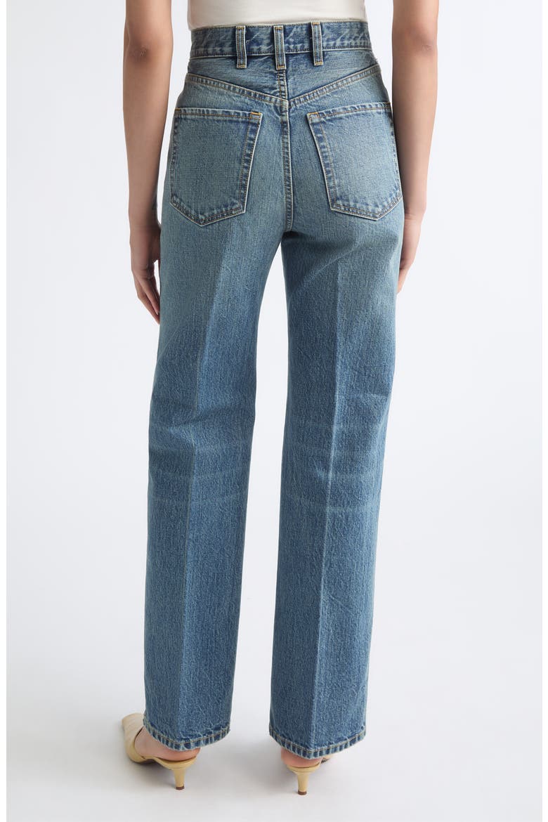 The Quinn High Waist Straight Leg Jeans, Alternate, color, NOUVEAU WASH