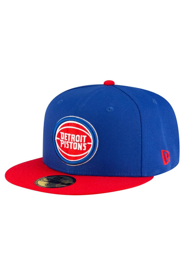 Men's New Era  Blue Detroit Pistons Two-Tone 59FIFTY Fitted Hat, Main, color, Blue