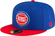 New Era Men's New Era Blue Detroit Pistons Two-Tone 59FIFTY Fitted Hat