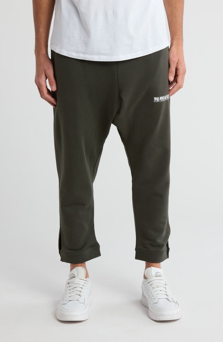 THE RAD BLACK KIDS Basics Cutoff Sweatpants, Main, color,