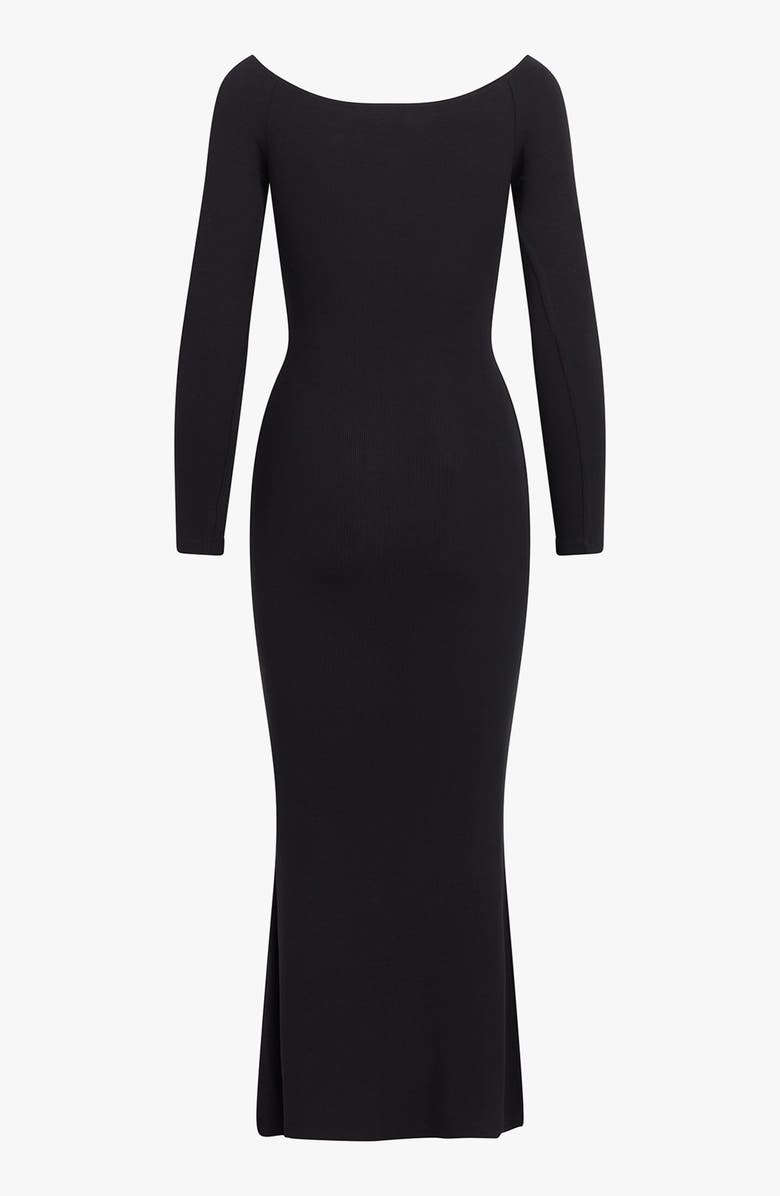 Favorite Daughter The Sara Off the Shoulder Long Sleeve Maxi Dress, Alternate, color, Black