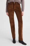 Madewell Longline Straight Leg Velvet Pants