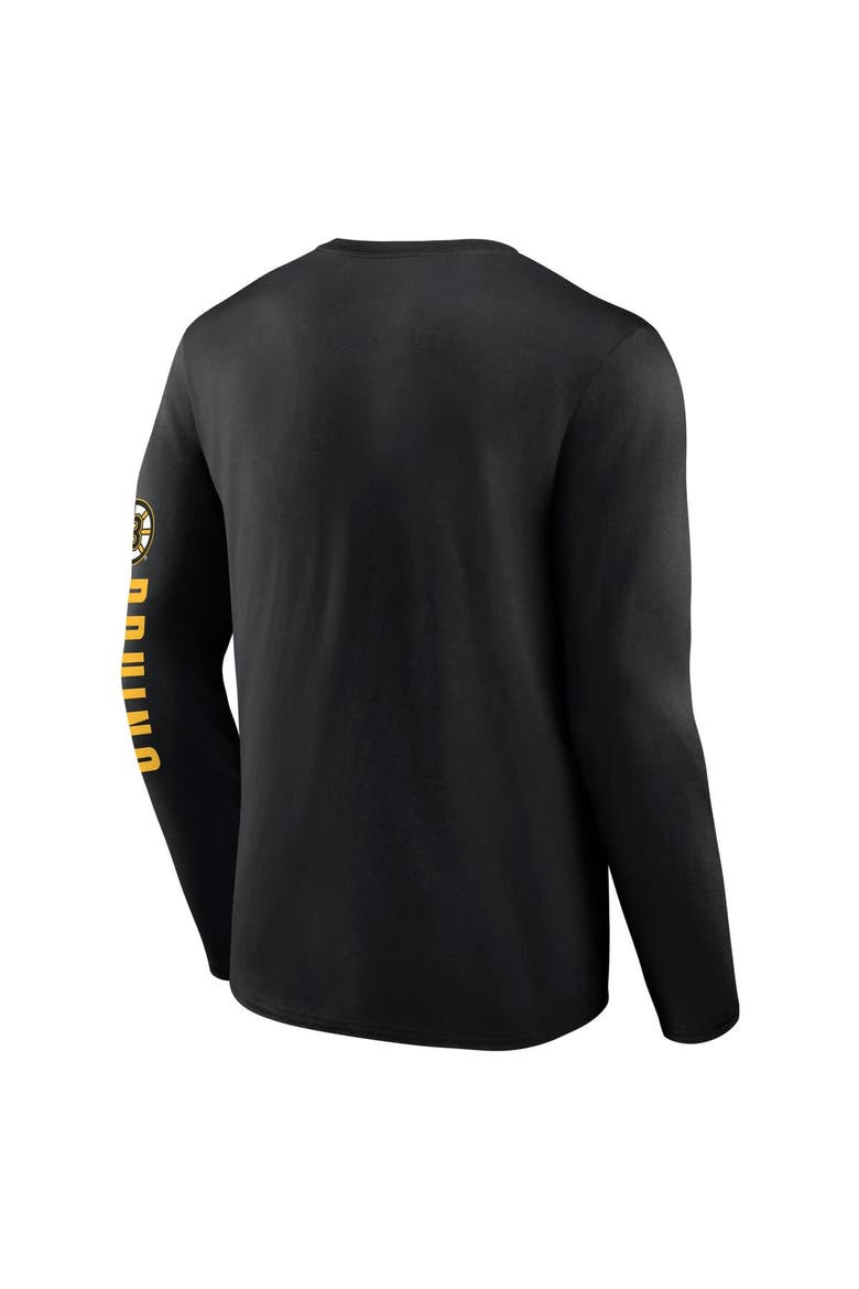 Men's Fanatics Black Boston Bruins Headline Long Sleeve T-Shirt, Alternate, color, Black