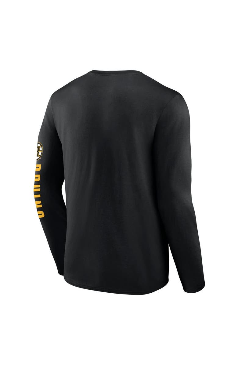 FANATICS Men's Fanatics Black Boston Bruins Headline Long Sleeve T-Shirt, Alternate, color, Black