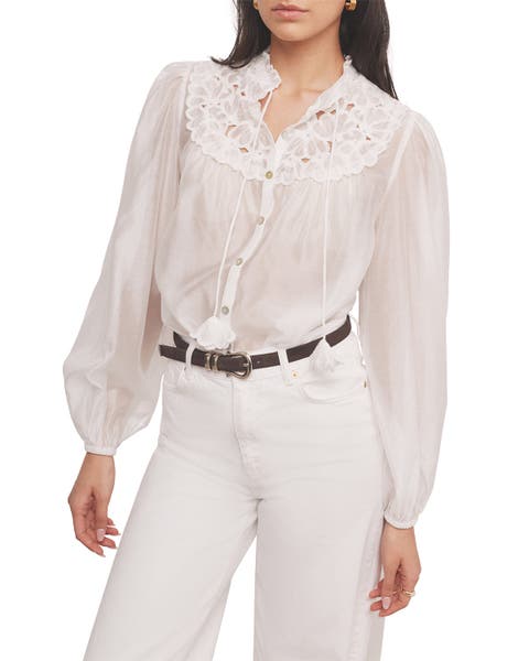 Floral Cutwork Detail Blouse
