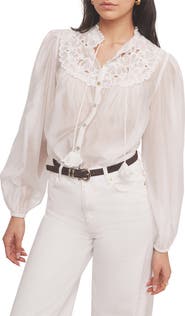 MINT VELVET Floral Cutwork Detail Blouse