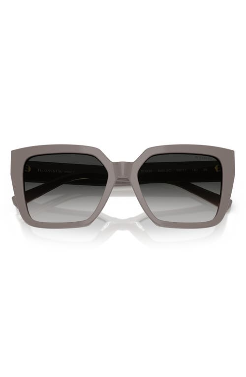 Tiffany & Co . 55mm Gradient Square Sunglasses In Gray