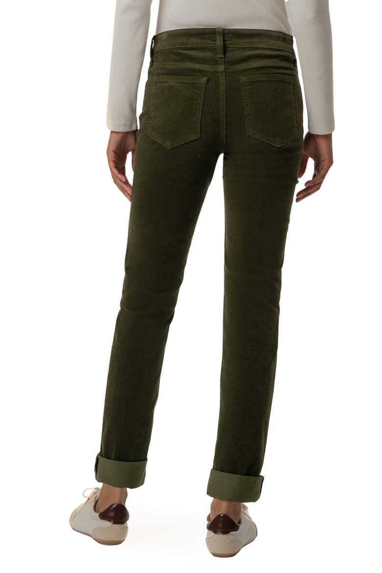 Catherine Stretch Cotton Corduroy Boyfriend Pants, Alternate, color, TUSCAN OLIVE