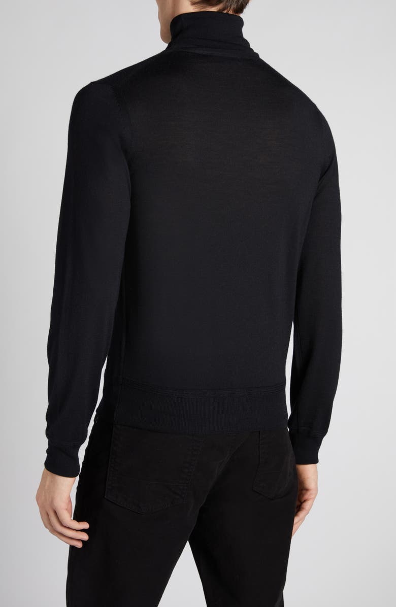 TOM FORD Fine Gauge Cashmere & Silk Turtleneck Sweater, Alternate, color, 