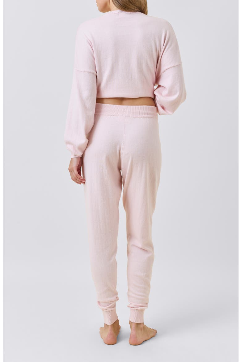Cotton & Cashmere Joggers, Alternate, color, PAPINELLE PINK