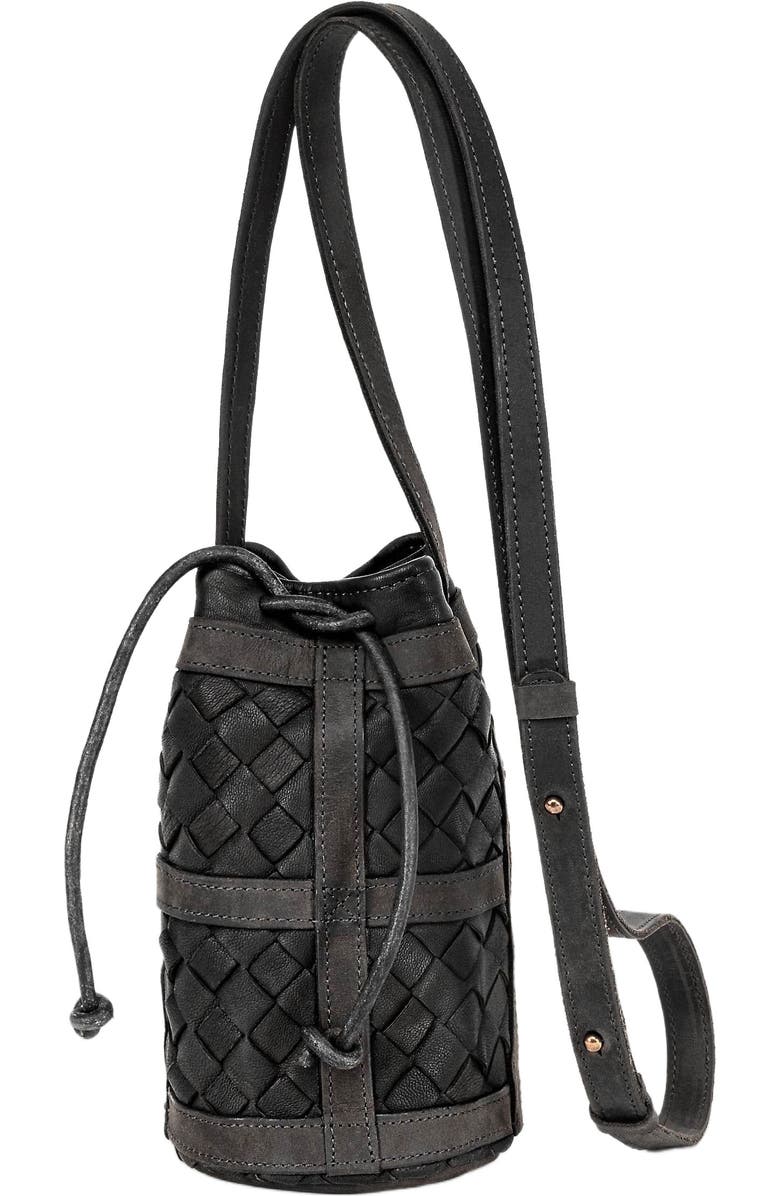 Deux Mains Mini Essential Bucket Bag, Main, color, Black