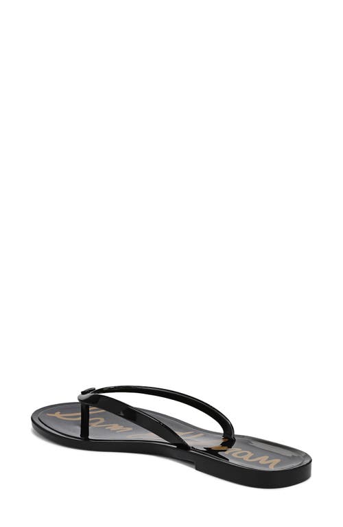 Sam Edelman Dean Jelly Flip Flop Black Jelly In Black