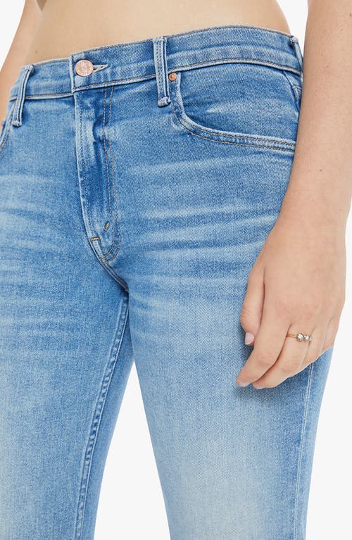 Mother The Bookie Sneak Bootcut Jeans In Blue