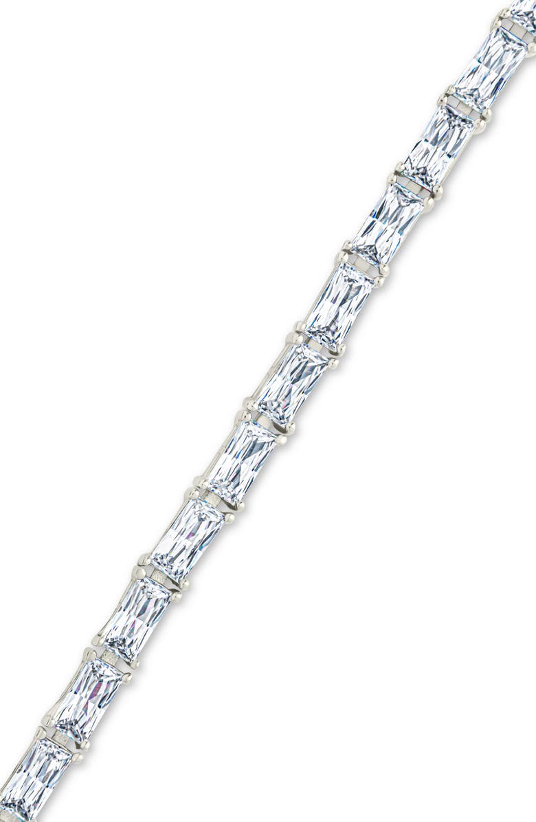 Sterling Forever Blanche Cubic Zirconia Tennis Bracelet, Alternate, color, Silver