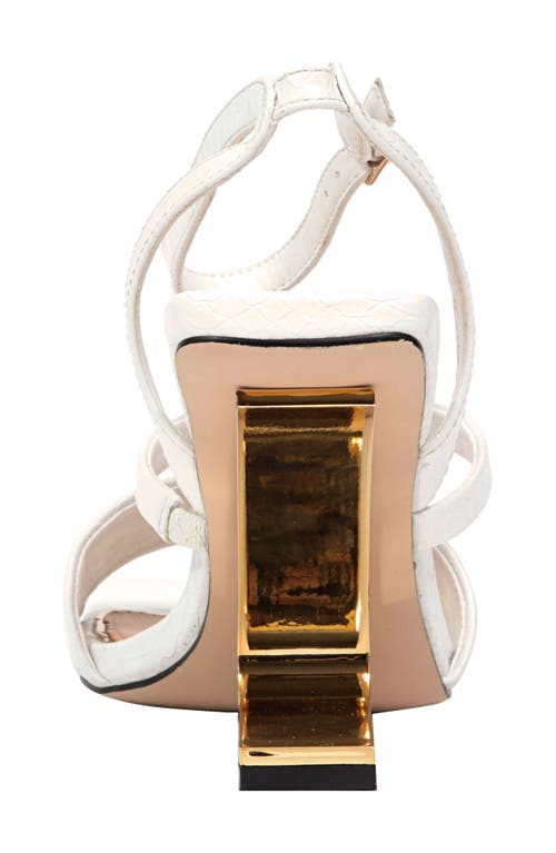 Ninety Union Priva Ankle Strap Sandal In White