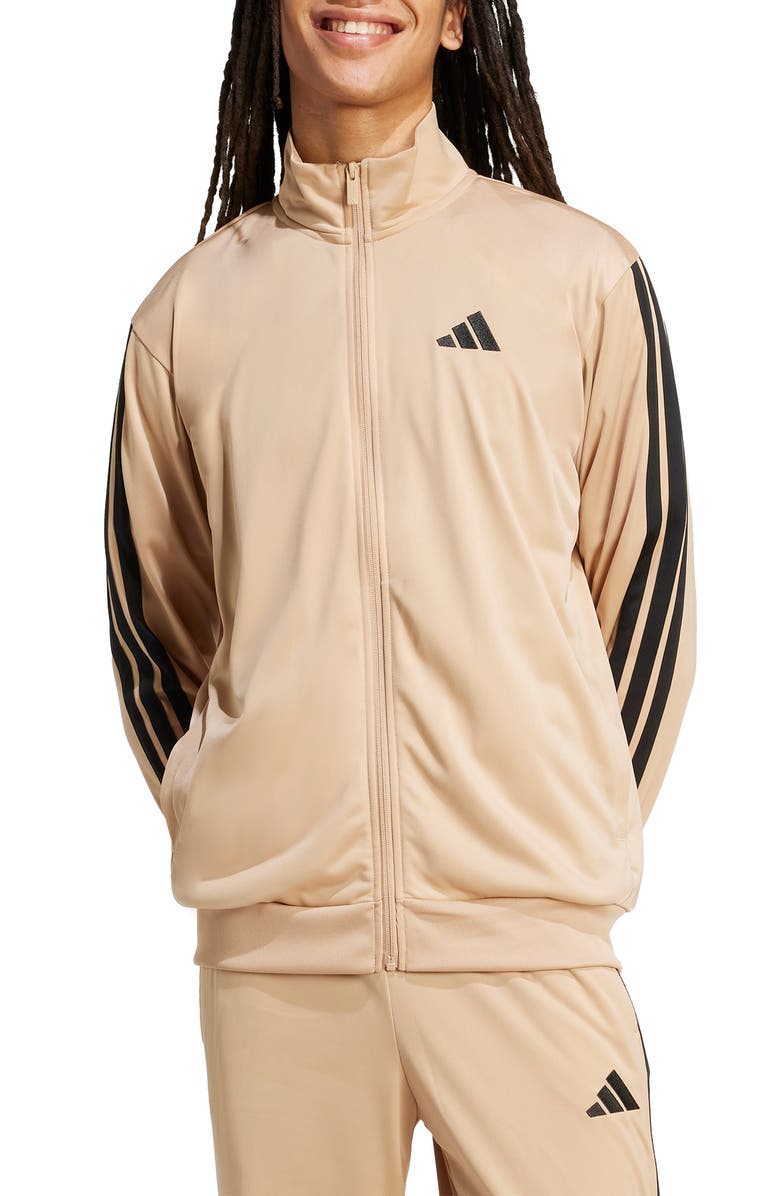 adidas 3-Stripes Track Jacket, Main, color, Warm Sandstone