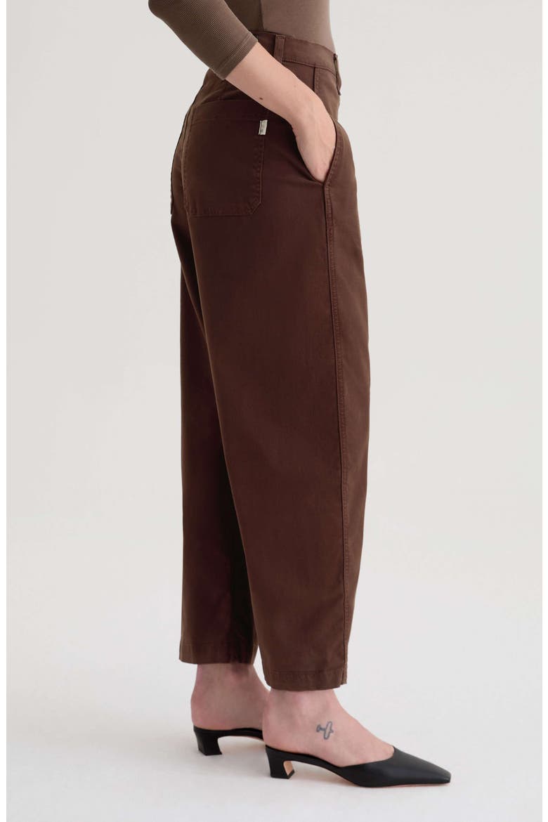 Fiona Ankle Barrel Leg Chinos, Alternate, color, COFFEE BEAN
