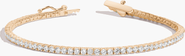 Aurate New York Lab Grown 3ct White Sapphire Tennis Bracelet