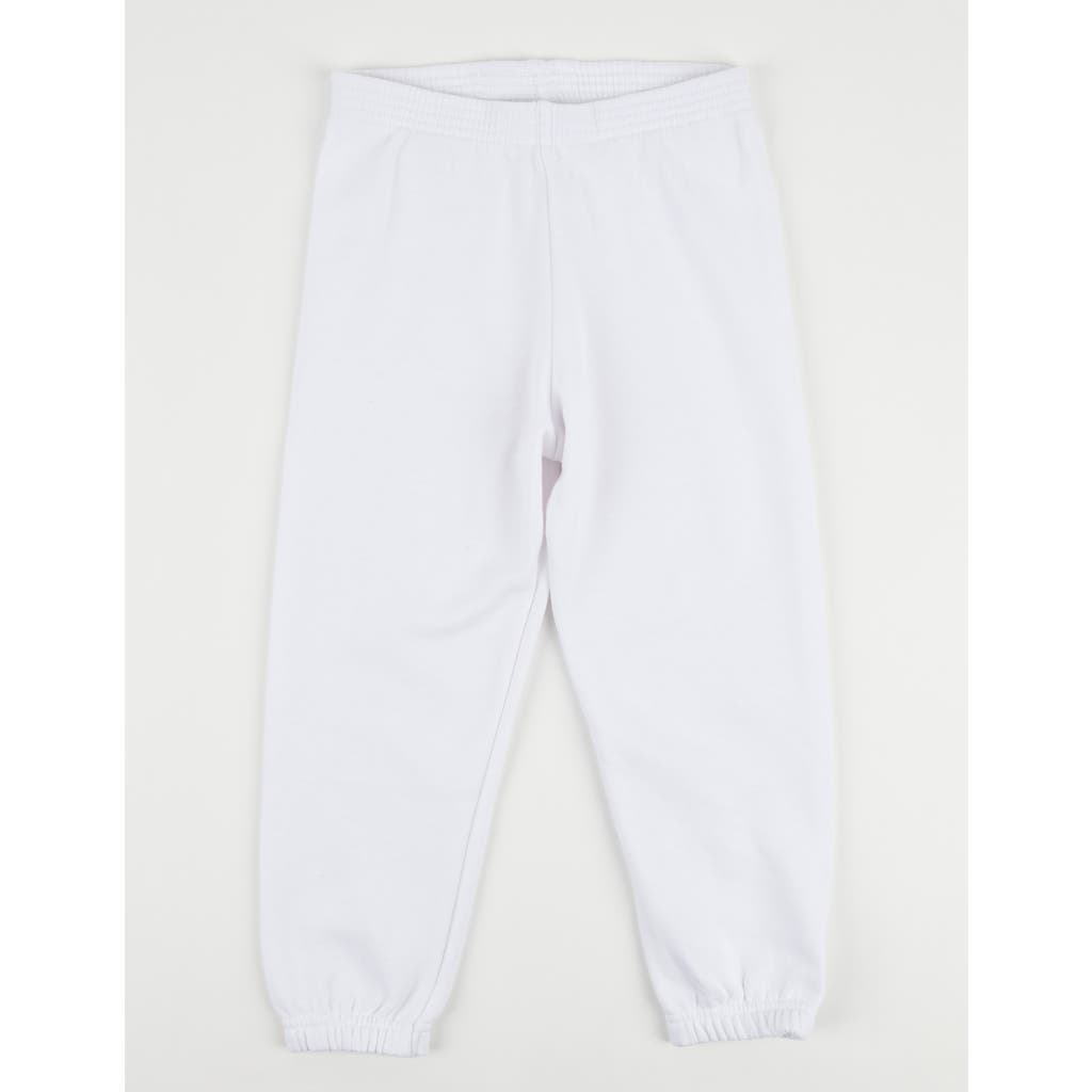 Leveret Kids Sweatpants In White