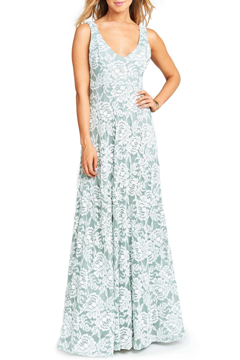 Jen Lace Dress, Main, color, LOVERS LACE SILVER SAGE