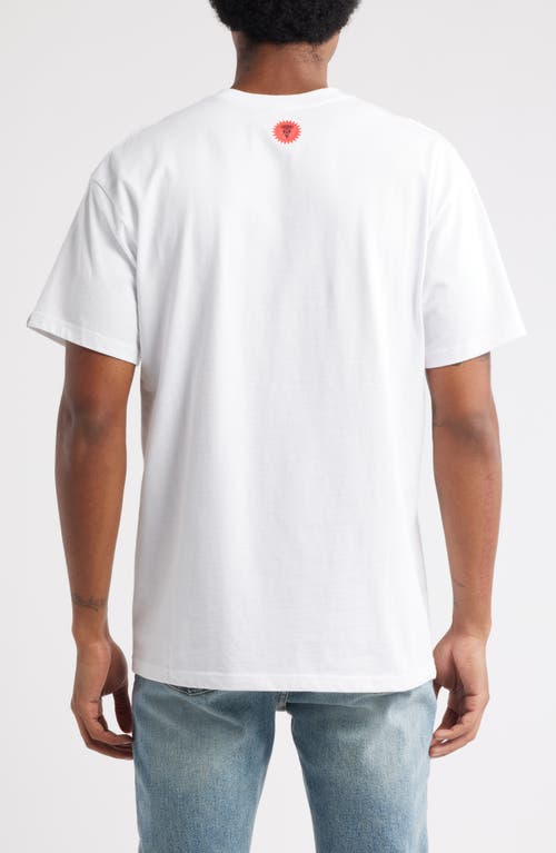 Icecream Dollars Cotton Graphic T-shirt In White