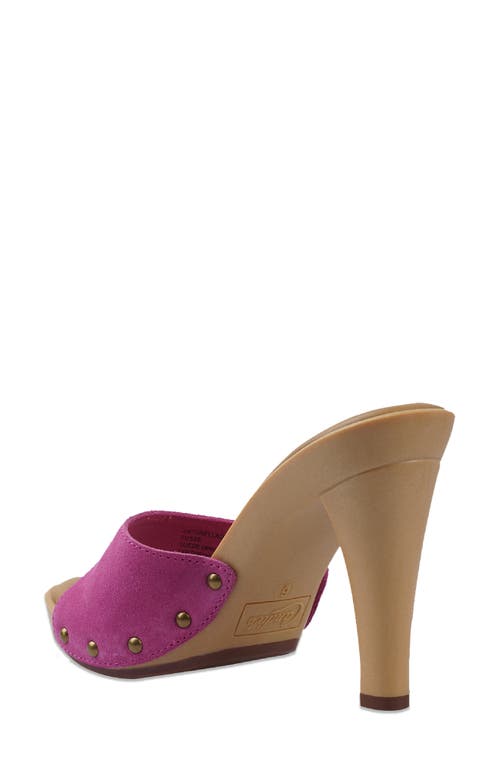 Candies Candie's Antonella Slide Sandal In Fuchsia Suede