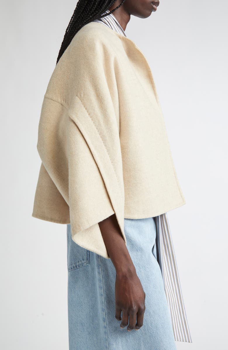 Max Mara Ovada Virgin Wool & Cashmere Jacket, Alternate, color, Sand