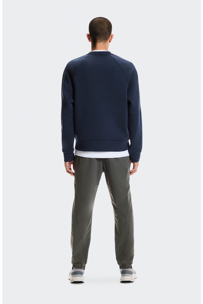 Focus Tech Crewneck Sweatshirt, Alternate, color, NAVY