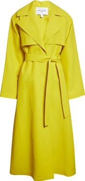 Alaïa Paper Blend Poplin Trench Coat