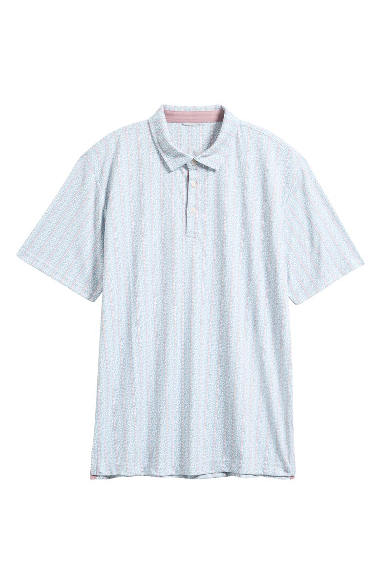 Swannies Drift Print Polo, Main, color, Surf