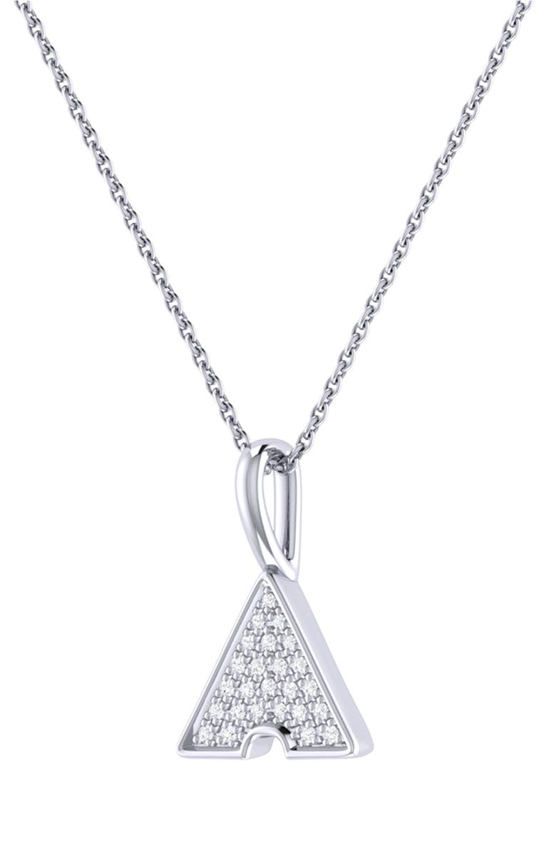 LuvMyJewelry Skyscraper Diamond Pendant Necklace, Alternate, color, Silver